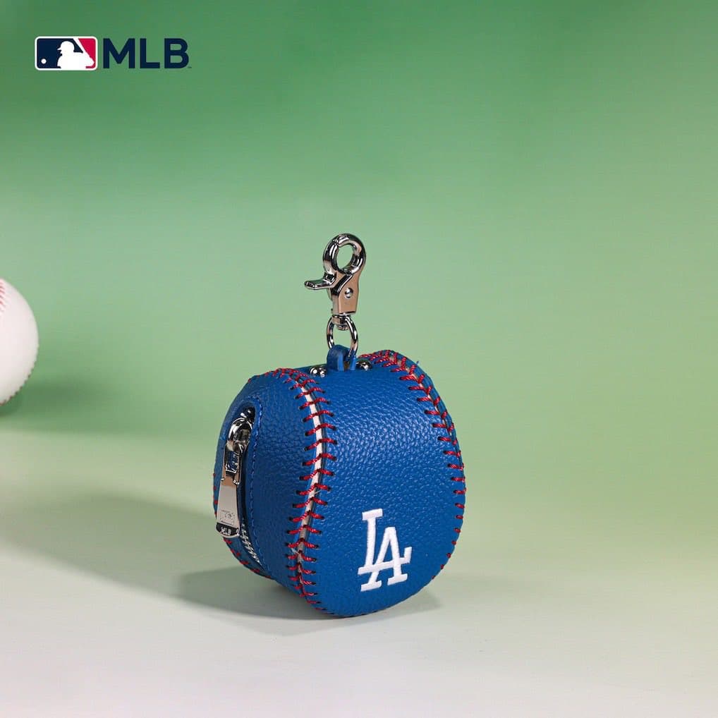 MLB 道奇隊棒球造型零錢包掛飾