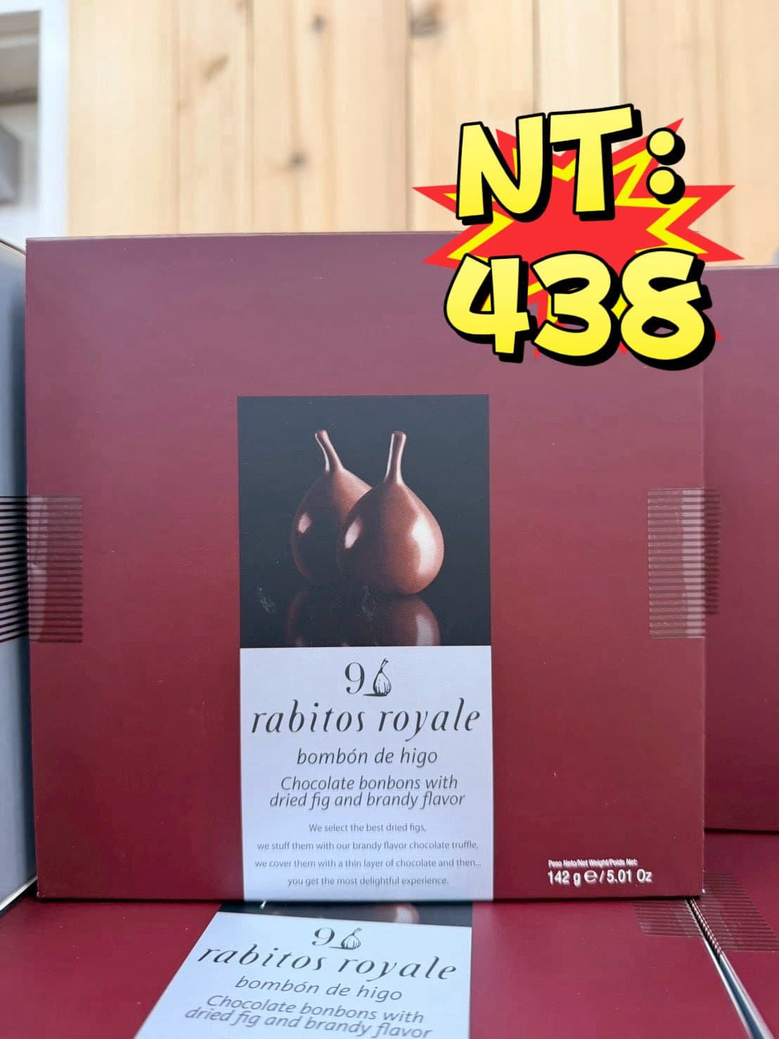 Rabitos Royale 無花果白蘭地巧克力禮盒 142g