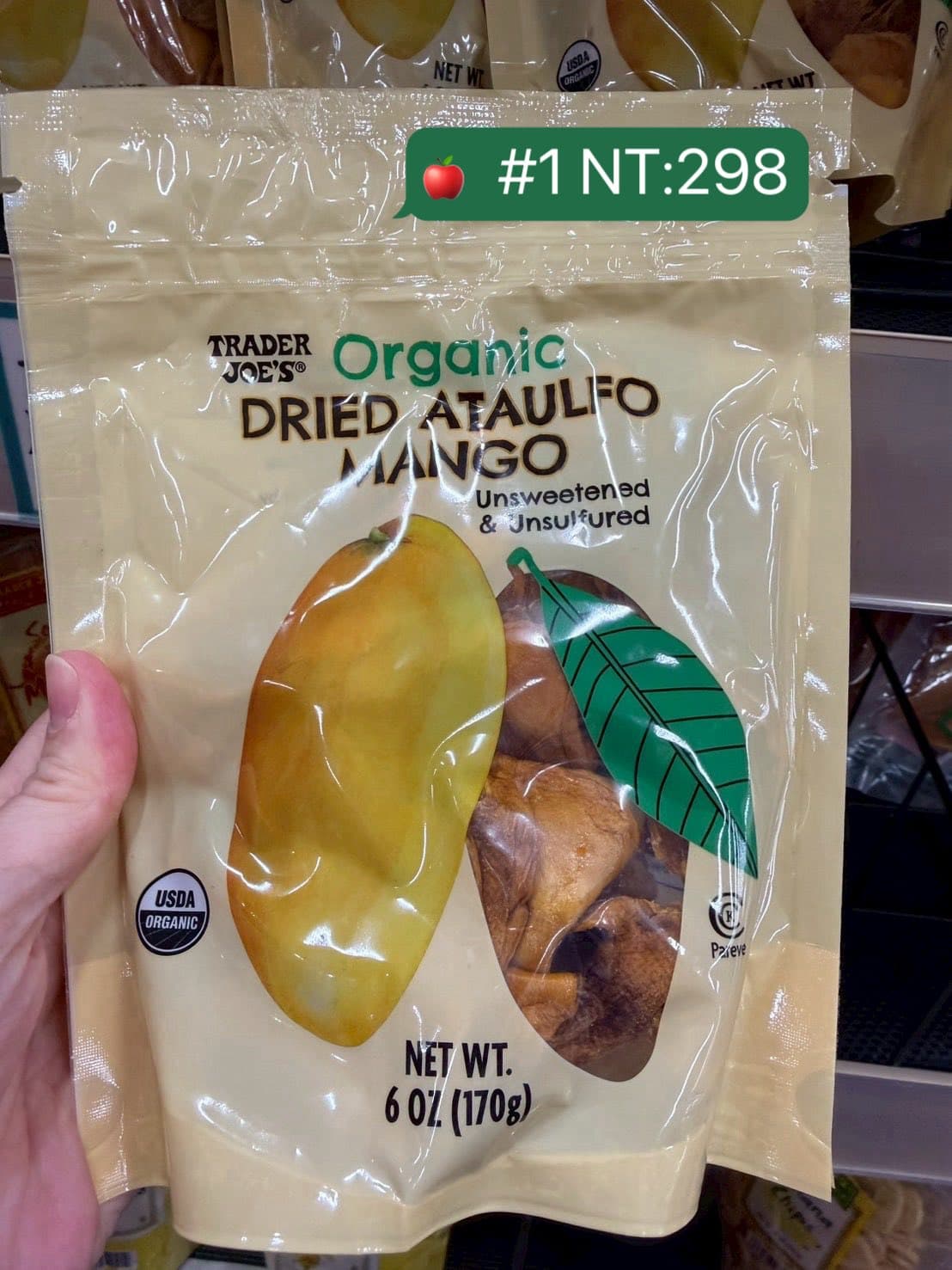 Trader Joe's 有機乾燥阿圖爾芒果乾 170g