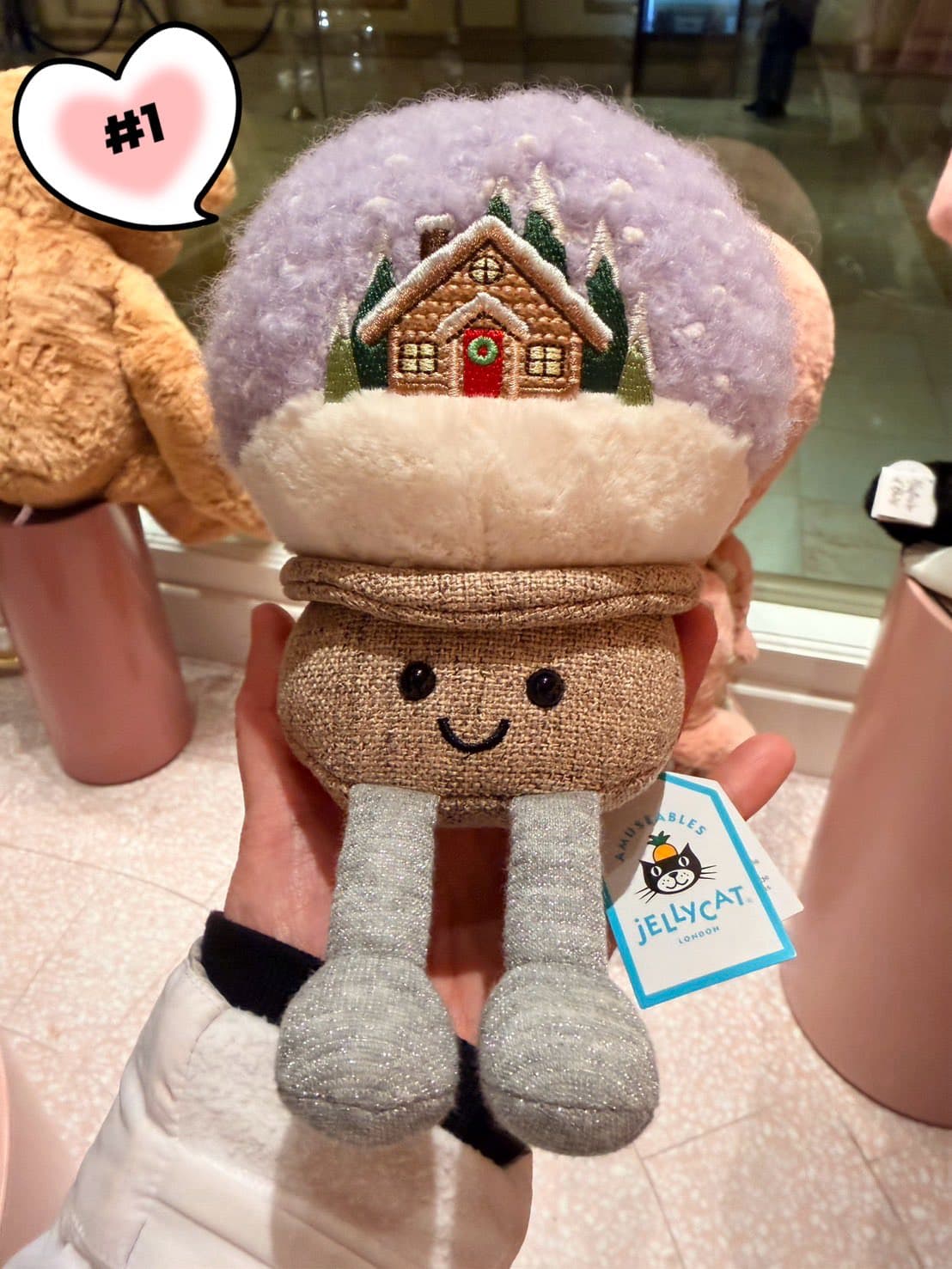 Jellycat 聖誕限定 雪景雪球玩偶